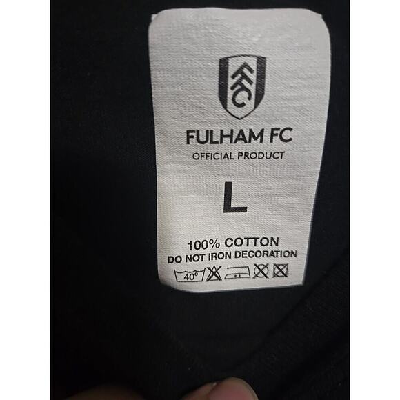 Fulham FC Black 20/21 We're Back! T-shirt Size Large - Picture 6 of 8